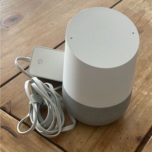 Google Smart Speaker in White and Gray